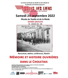 « Tissons des Liens » - 6e édition, autour de la Mémoire et l'histoire ouvrières dans le Choletais