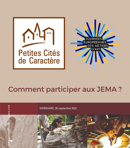 Webinaire - Comment participer aux Journées européennes des métiers d'art  ?