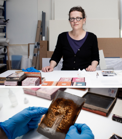 Intervention de Gwenola Furic : « Trois tonnes de plaques de verre... Travailler l'archive photographique »