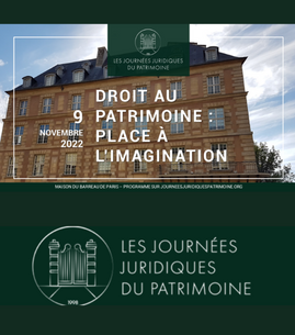 Les journées juridiques du patrimoine (JJP) - édition 2022