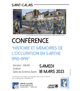 Conférence « Histoire et mémoires de l’occupation dans le département de la Sarthe »