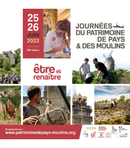 25e édition des Journées du patrimoine de Pays et des moulins