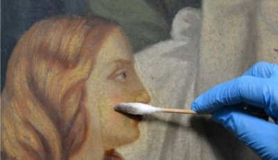 Restauration des 14 toiles du chemin de croix de l'Eglise Notre-Dame-des-Marins (Joseph Lemoine)