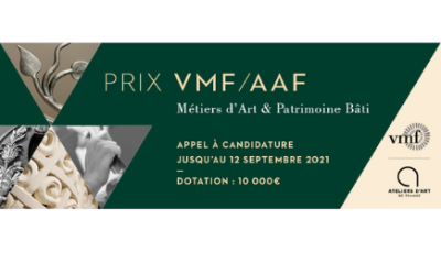 Appel à candidature pour le Prix "Métiers d'art et patrimoine bâti" de Vieilles maisons françaises et Ateliers d'art de France