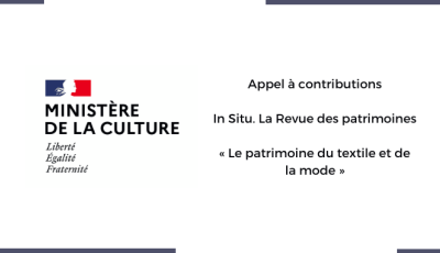 In Situ, appel à contributions « Le patrimoine du textile et de la mode »
