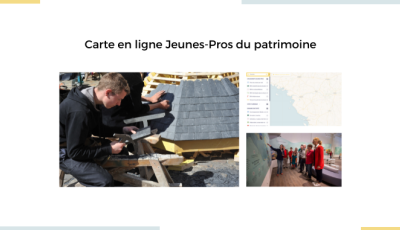 Carte en ligne Jeunes-Pros du patrimoine : le Pôle Patrimoine lance une première action suite à l'étude réalisée auprès des jeunes en formation et des structures du secteur patrimonial