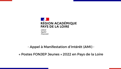 Appel à manifestation d’intérêt : « Postes FONJEP Jeunes » 2022 en Pays de la Loire