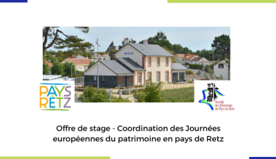Stage - Coordination des Journées européennes du patrimoine en pays de Retz