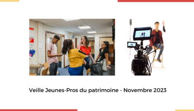 Veille Jeunes-Pros du patrimoine - Novembre 2023